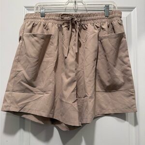 Women's Elastic-Waist Drawstring Shorts size 2x